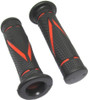 Grips Diamond Black with red cut out to fit 7/8"Handlebars Pair