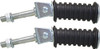 Footrests 10mm Round with longer mounting bolt Pair