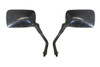 Mirrors 10mm Black Rectangle Left & Right Fits Yamaha Thread Pair