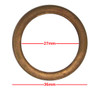 Exhaust Gaskets Flat Copper OD 36mm, ID 27mm, Thickness 4mm Per 10 14181-03310