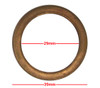 Exhaust Gaskets Flat Copper OD 39mm, ID 29mm, Thickness 4mm