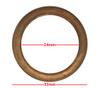 Exhaust Gaskets Flat Copper OD 33mm, ID 24mm, Thickness 4mm Per 10 18291-GC8-000