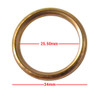 Exhaust Gaskets Copper OD 34mm, ID 25.50mm, Thickness 4mm