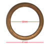 Exhaust Gaskets Flat Copper OD 41mm, ID 32mm, Thickness 4mm Per 10 14181-46E00