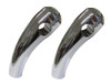 Handlebar Risers Chrome 1"& 7/8"Pullback short Round Dome Pair