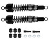 Rear Shock Absorber Dampers 365mm Pin+Pin Chrome & Black Type 2 Pair