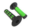 Grips Large Dimple Green to fit 7/8"Handlebars Pair