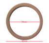 Exhaust Gaskets Alloy Fibre OD 42mm, ID 34mm, Thickness 6mm Per 10 11009-1906