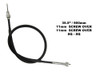 Fits Yamaha RD 250 Front Disc & Rear Disc Europe 1978-1979 Speedo Cable