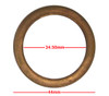 Fits Yamaha MT-09 A ABS UK 2014 Exhaust Gasket - Flat Copper 4mm Type Per 10