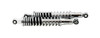 Fits Honda MT 50 S Europe 1980-1993 Shock Chrome Spring - Rear Pair