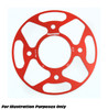 Supersprox Alloy Colored Disc Sprocket, 45T Red for Suzuki GSX-R 125 2017-2019
