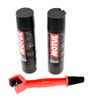 Motul Chain Care Pack C1 400ml & C2 400ml + Free Chain Brush 12