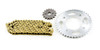 Chain & Sprocket  Kit To Fit Honda CBF125 09-14 42/16 + 428H-118L Gold