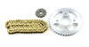 Chain & Sprocket Kit To Fit Honda CBR125 11-17 44/15 + 428H-128L Gold