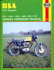 BSA C 15 UK 1958-1967 Manuals - Haynes