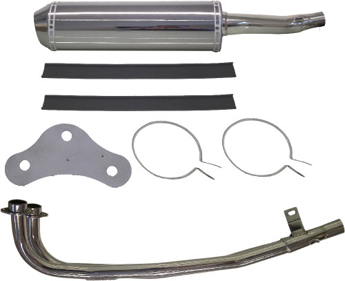Exhaust Fits Suzuki AN650 Burgman 03-06 Stainless Steel 14305-10G01