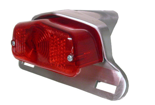 Complete Taillight Lucas With Polished Aluminium Bracket