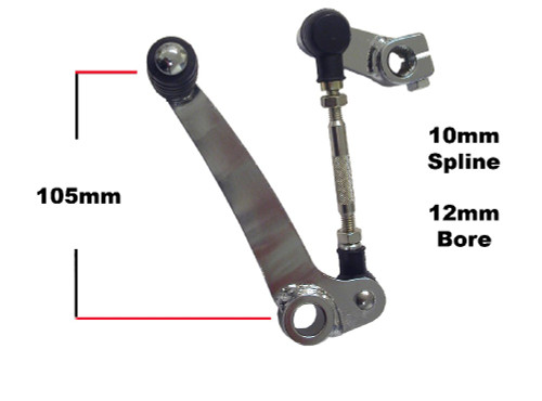 Fits Yamaha RD 350 LC UK 1980-1983 Lever - Gear Steel