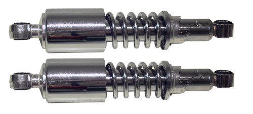 Fits Honda C 90 Z 89.5cc Europe 1979-1984 Shock Absorber - Chrome - Rear Pair