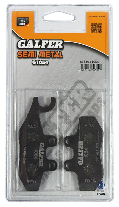 New Galfer Brake Pads FD334M for Piaggio MP3 125 (4T) (EFI) 2008-2010 FA418