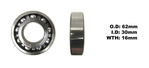Bearing NTN 6206C3 ID 30mm x OD 62mm x W 16mm