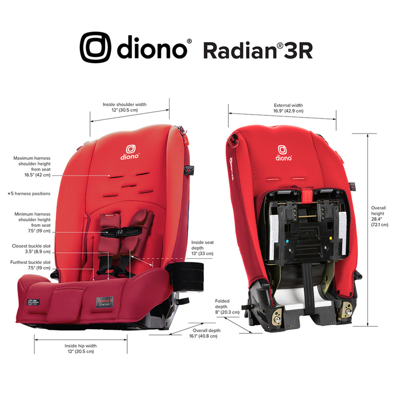 Radian® 3R All in One Convertible Car Seat diono® CA