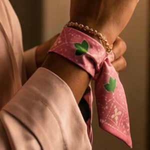 Pink Adire Twilly Scarf | Launching June 20