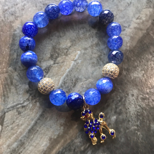 Sigma Gamma Rho Bracelet with Poodle charm Sigma Gamma Rho Bracelet with Poodle charm