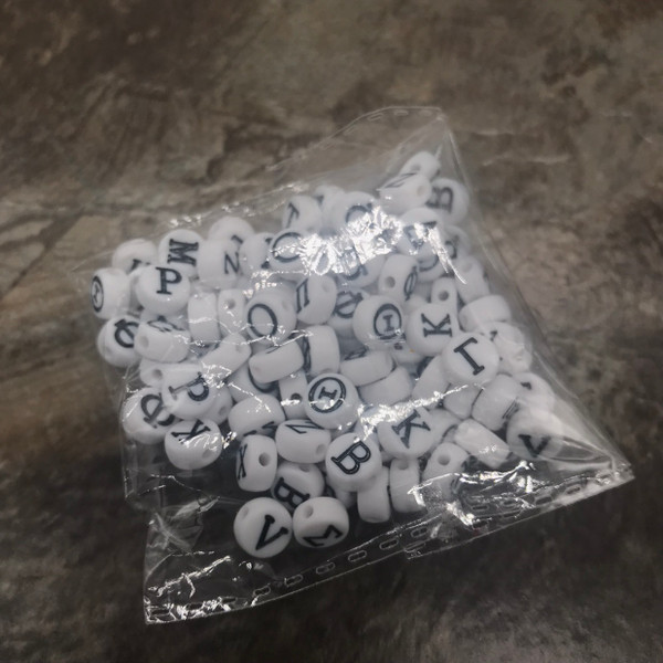 Greek letter beads pack