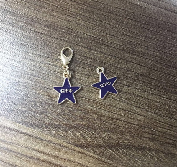 Omega Psi Phi Star Charm