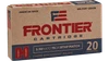 Frontier Cartridge FR320 Military Grade Centerfire Rifle 5.56x45mmNATO 75gr Hollow Point Boat Tail Match 20 Per Box/25 Case