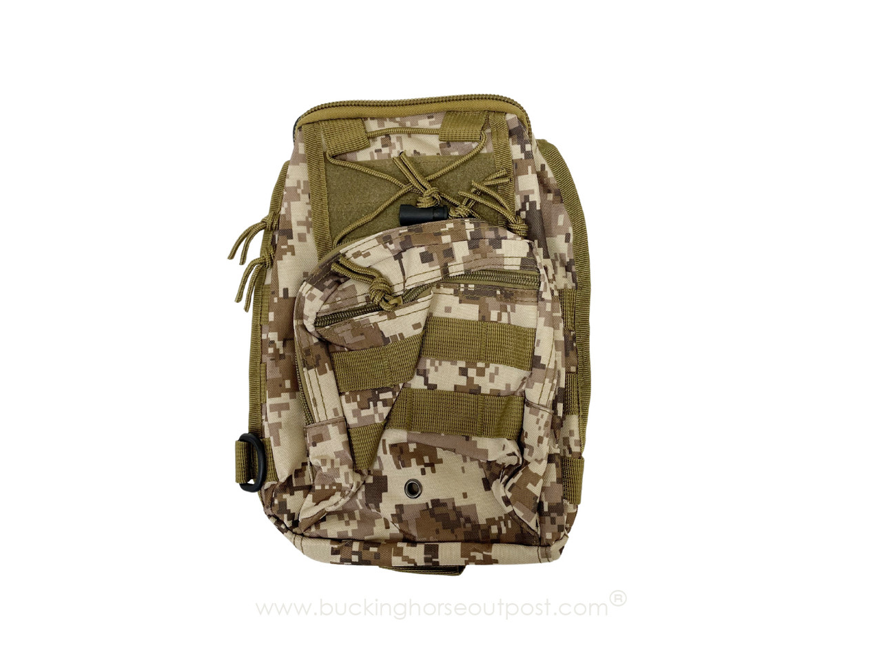 BHO EDC Shoulder Bag Chest Pack Single Messenger MOLLE Military Sport Backpack Desert Digital - FREE SHIPPING ON ORDERS OVER $175