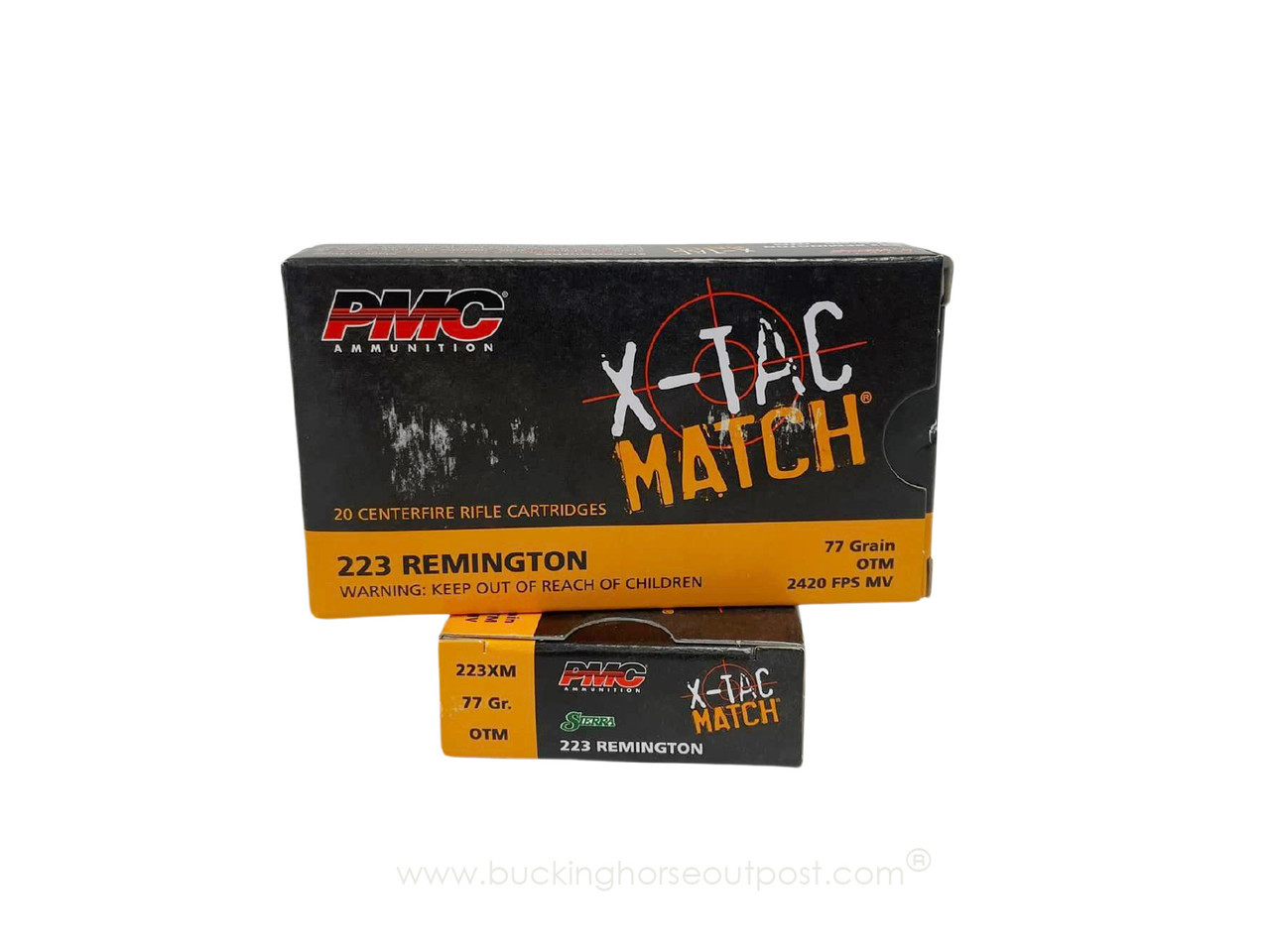 PMC Ammunition X-TAC Match .223 Remington 77 Grain Open Tip Match 20rds Per Box (223XM) - FREE SHIPPING ON ORDERS OVER $200 
