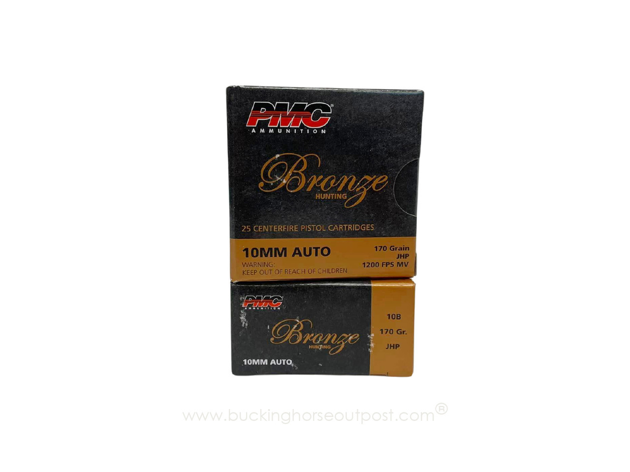 PMC Ammunition Bronze 10mm Auto 170 Grain Jacketed Hollow Point 25rds Per Box (10B) - FREE SHIPPING ON ORDERS OVER $200 