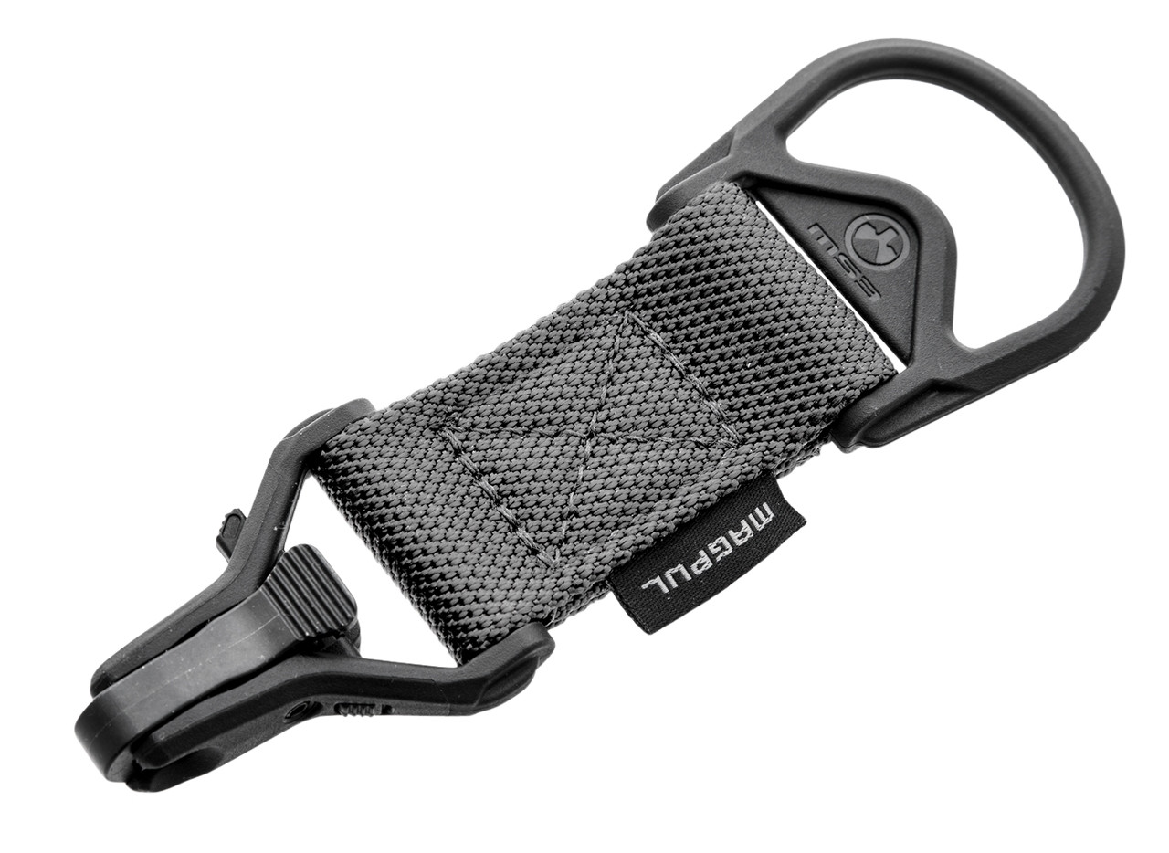 Magpul MAG516-GRY MS1/MS3 Sling Adapter made of Steel with Stealth Gray Melonite Finish, Polymer Hardware, Nylon 1.25" Webbing & Two to One-Point Design for AR-15, M4 & M16 
