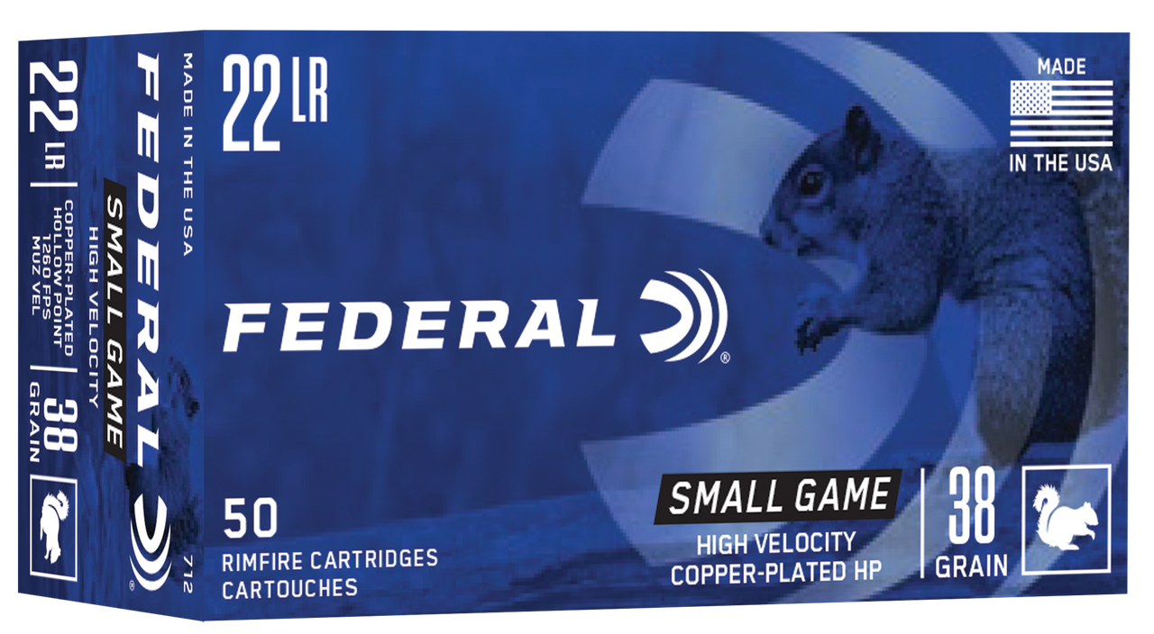 Federal 712   22LR 38gr Copper-Plated Round Nose 50rds Per Box- FREE SHIPPING ON ORDERS OVER $200 Federal 712   22LR 38gr Copper-Plated Round Nose 50rds Per Box- FREE SHIPPING ON ORDERS OVER $200