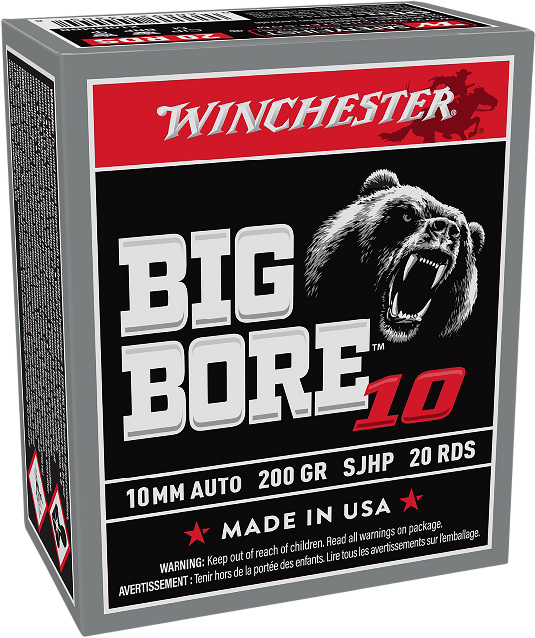 Winchester Big Bore 10mm Auto 200gr Semi-Jacketed Hollow Point 20rds Per Box - (X10MMBB)