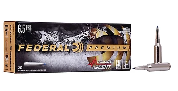Federal P65PRCTA1 Premium Terminal Ascent 6.5PRC 130gr 20 Per Box