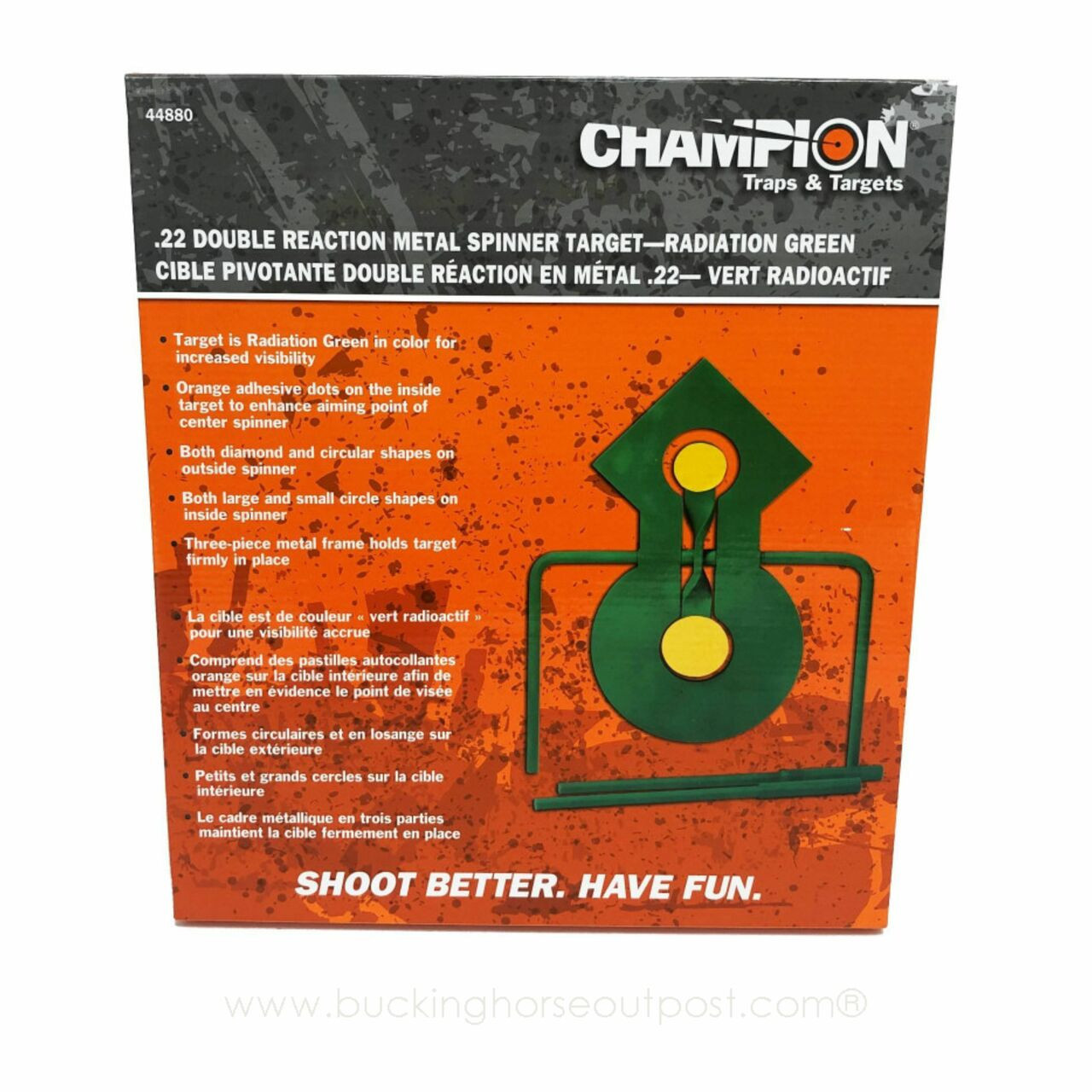 Champion Target Double Reaction Metal Spinner Target Designed For