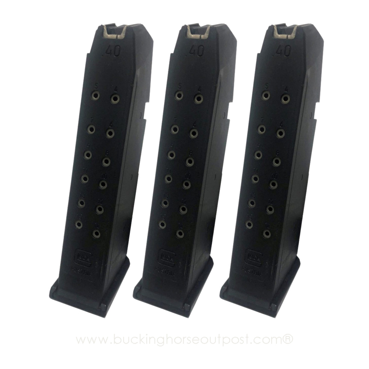 Glock 22/35 Mag Pack - Glock 22/35 .40 S&W 15rd Magazine Used - Pack of (3)