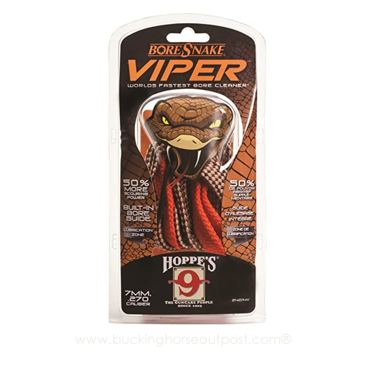Hoppe's Boresnake Viper Handgun Bore Cleaner .44 -.45cal (24004v)