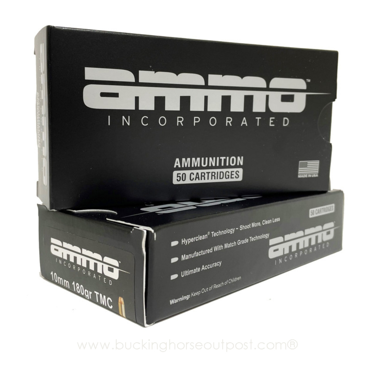 Ammo Inc. Signature 10mm Auto 180 Grain Total Metal Coating 50rds Per Box (30057)- FREE SHIPPING ON ORDERS OVER $175