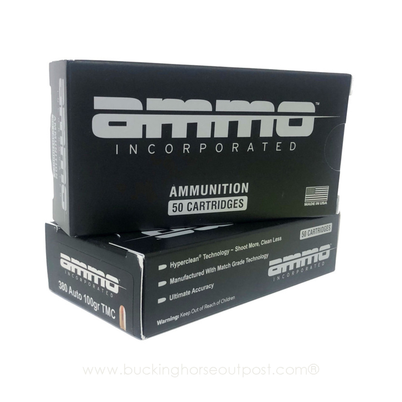 Ammo Inc. Signature .380 Auto 100 Grain Total Metal Coating 50rds Per Box (30037)- FREE SHIPPING ON ORDERS OVER $175