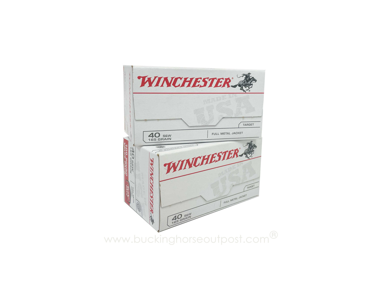 Winchester USA .40 S&W 165 Grain Full Metal Jacket 100 Round Value Pack (USA40SWVP) Police Trade In- FREE SHIPPING ON ORDERS OVER $175