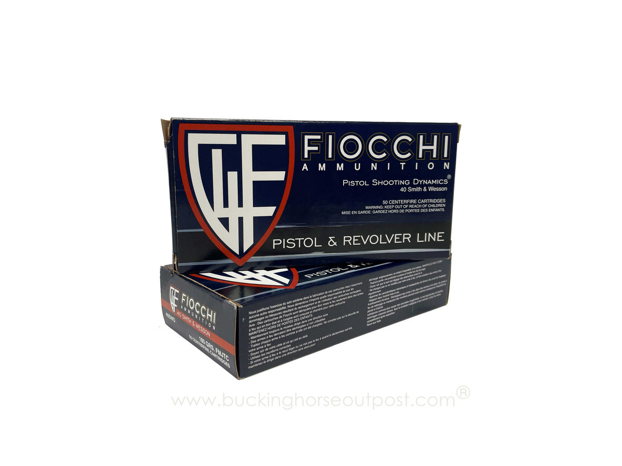 Fiocchi Range Dynamics .40 S&W 180 Grain Full Metal Jacket Truncated Cone 50rds Per Box (40SWD) Police Trade In- FREE SHIPPING ON ORDERS OVER $200 