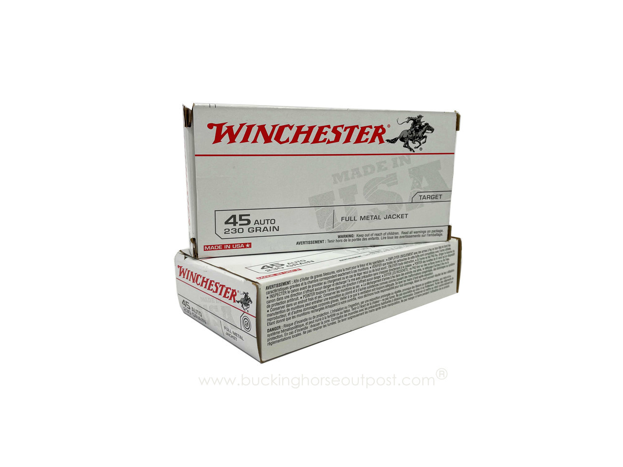 Winchester Ammunition Target .45 Auto 230 Grain Full Metal Jacket 50rds Per Box (Q4170) Police Trade In- FREE SHIPPING ON ORDERS OVER $200-LIMIT 5 
