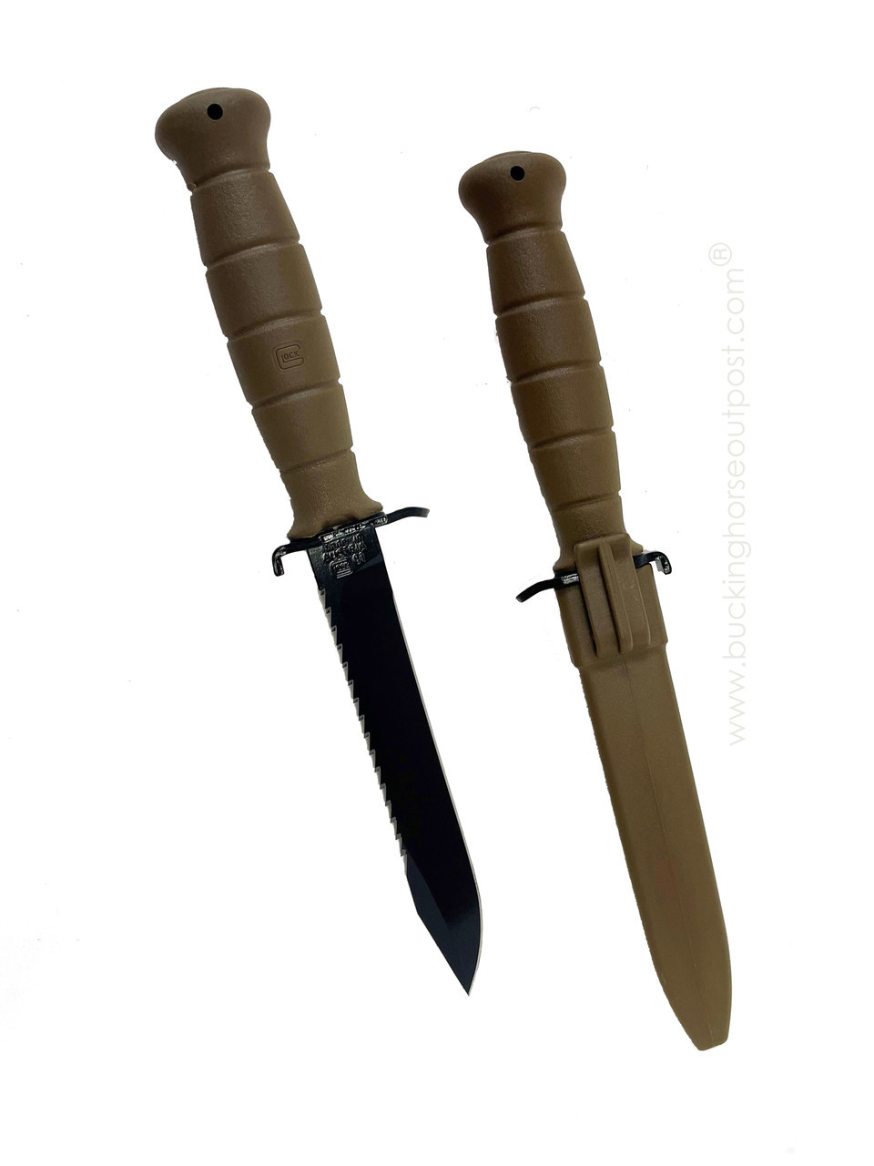 Glock Field Knife With Saw 6.5" Fixed Blade Flat Dark Earth (KD39179) 