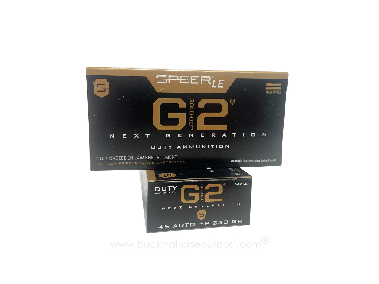 Speer Gold Dot G2 .45 Auto (+ P) 230 Grain Jacketed Hollow Point 50rds Per Box (54256)- FREE SHIPPING ON ORDERS OVER $175
