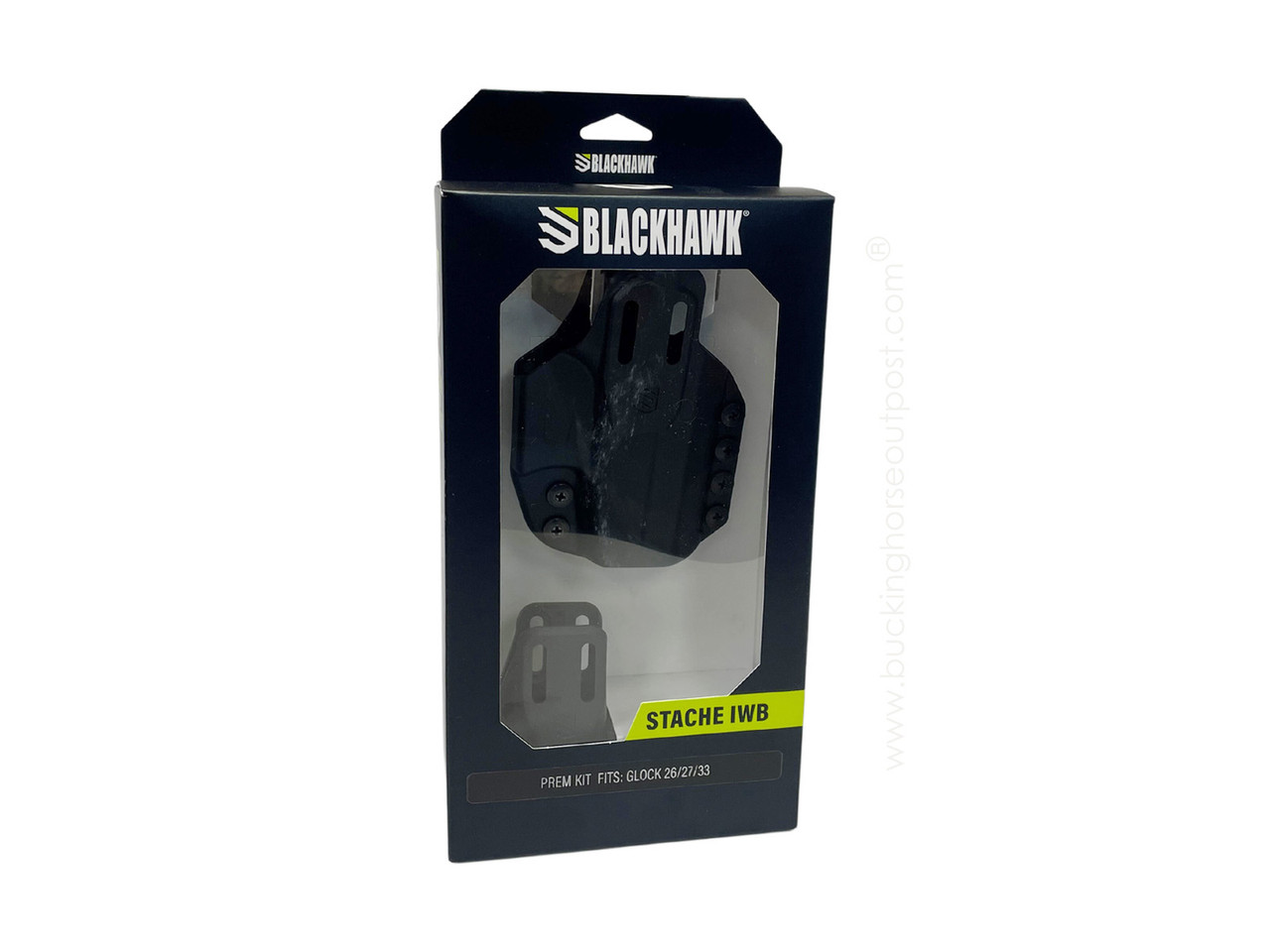 Blackhawk Stache IWB Holster Premium Kit Black Fits Glock 26/27/33 (416101BK)